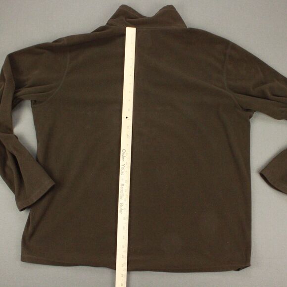 Eddie Bauer First Ascent 1/4 Zip Fleece Jacket Men’s XXL Brown Outdoor - Picture 8 of 9